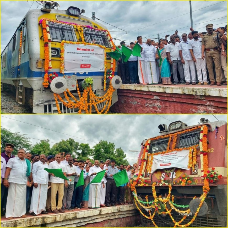 தூத்துக்குடி டூ மேட்டுப்பாளையம் புதிய ரயில் சேவை! Thoothukudi to Mettupalayam Train