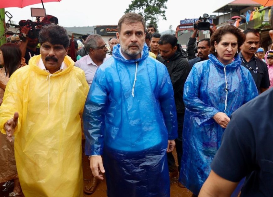 வயநாட்டில் ராகுல் காந்தி | Rahul Gandhi Visits Wayanad | Kerala Rains | Landslide | Pinarayi Vijayan | Priyanka Gandhi