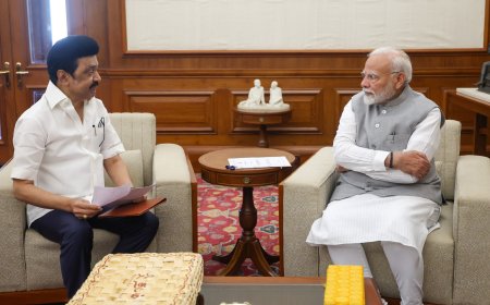 பிரதமர் மோடியை சந்தித்து முக்கியமான கோரிக்கைகளை முன்வைத்த முதலமைச்சர்! MK Stalin meets PM Modi
