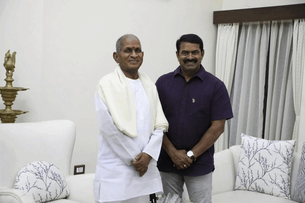 இளையராஜாவுக்கு வாழ்த்து சொன்ன சீமான்! Seeman Meets Ilayaraja