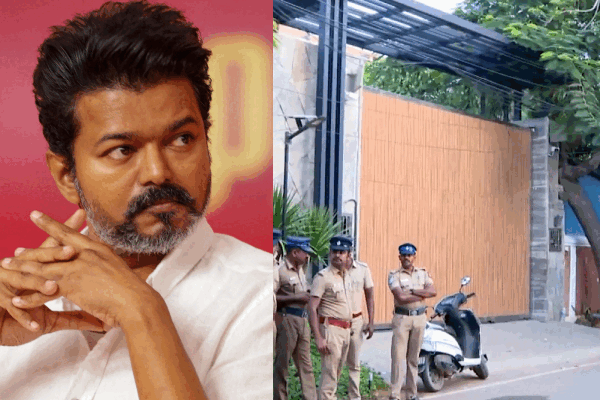 திடீரென வீடு மாறிய விஜய் – போலீசார் பலத்த பாதுகாப்பு