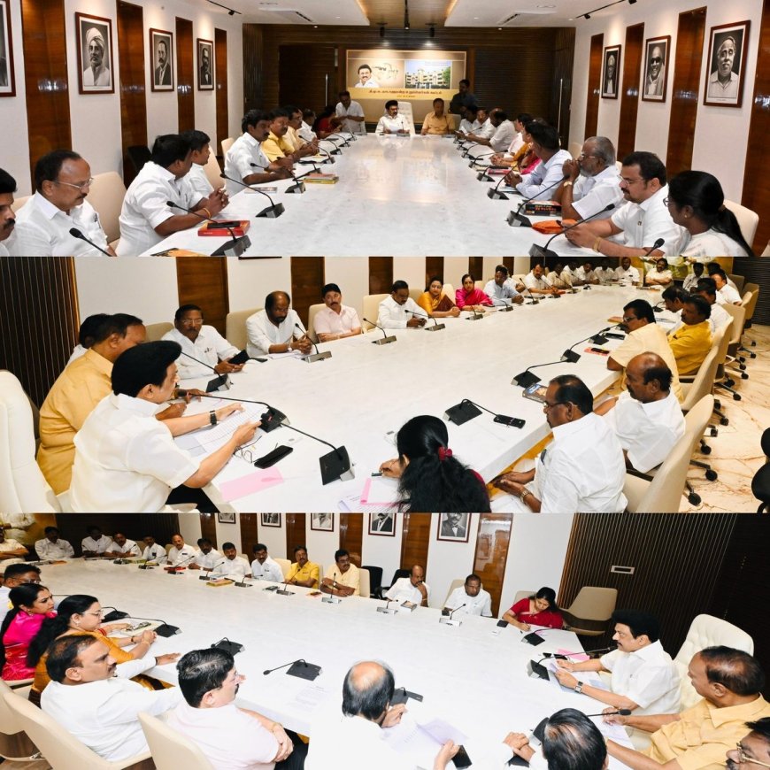 ஸ்டாலினுடன் தலைவர்கள் முக்கிய சந்திப்பு